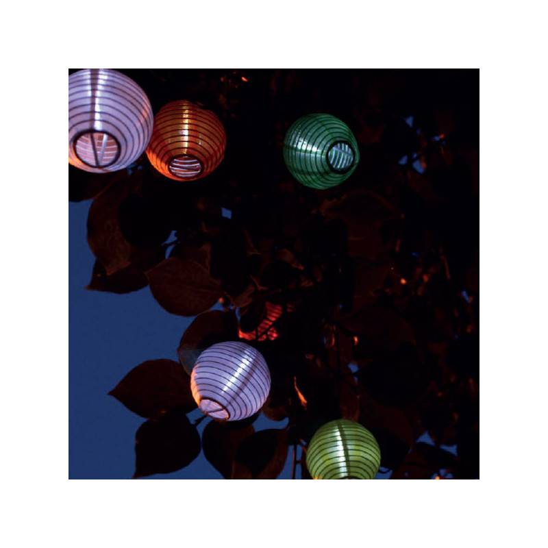 Watt & Home - Guirlande Solaire lumineuse Polka 10 lampions - Watt & Home - Imagen 2