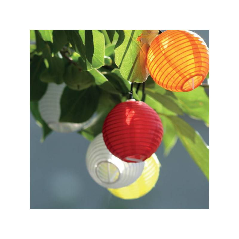 Watt & Home - Guirlande Solaire lumineuse Polka 10 lampions - Watt & Home - Imagen 1