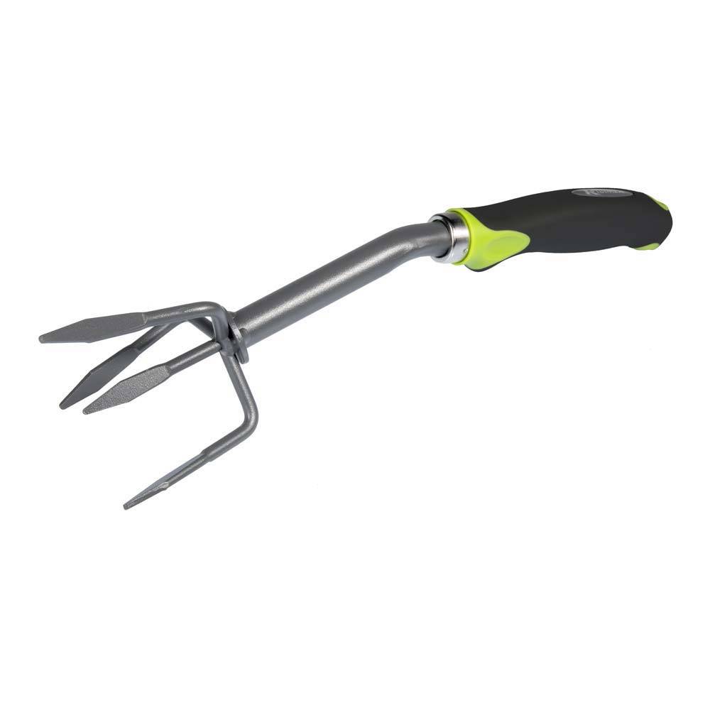 Ribimex - Griffres 4 dents acier revêtement antirouille manche ergonomique
