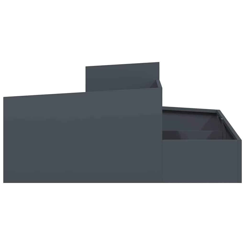 Maison Chic - Cache-pot, Pot De Fleurs Anthracite 100 x 100 x 50 cm Acier g315 - Image 6