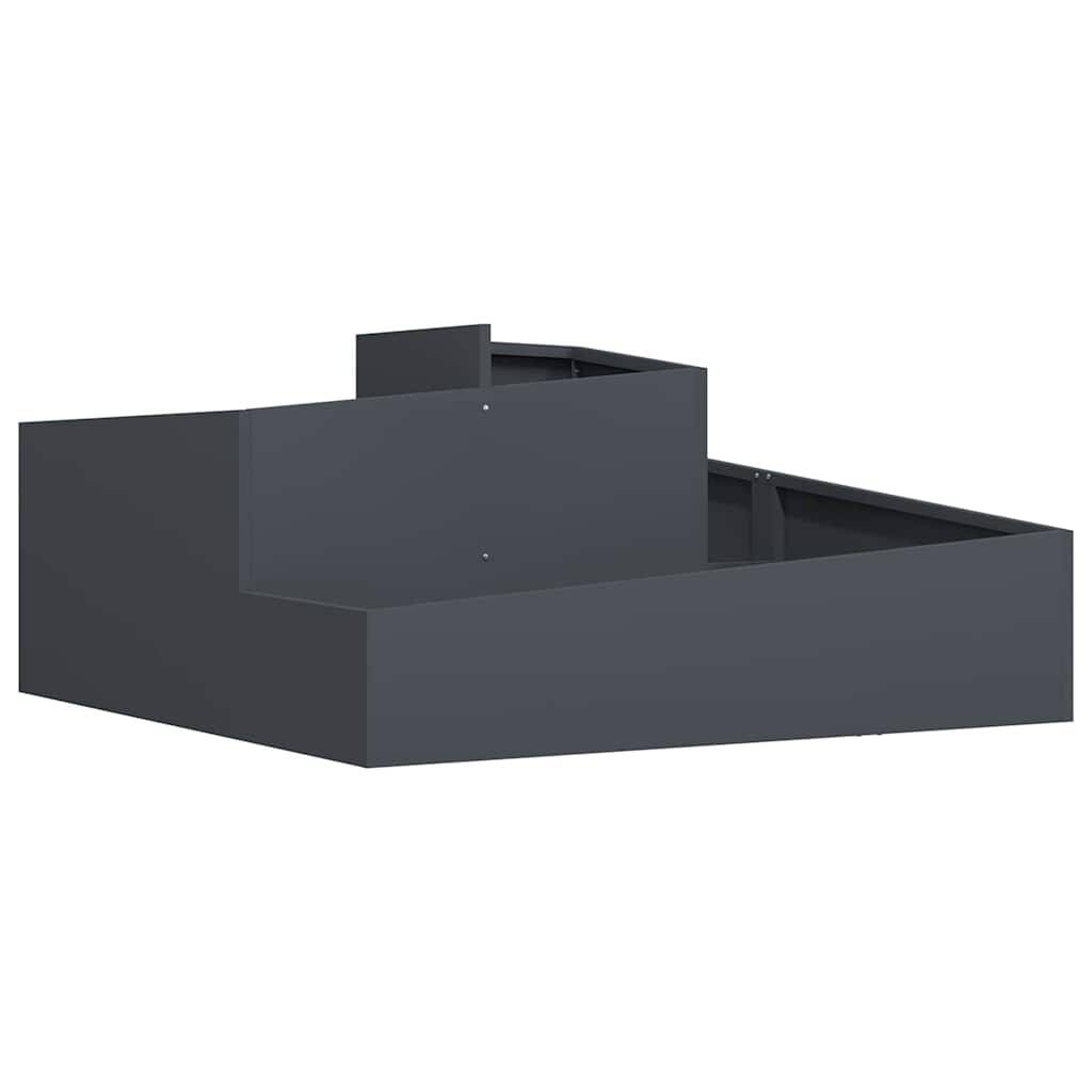 Maison Chic - Cache-pot, Pot De Fleurs Anthracite 100 x 100 x 50 cm Acier g315