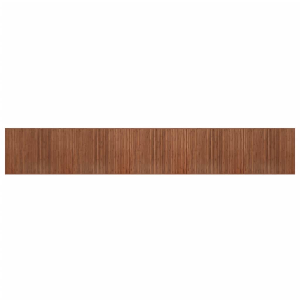 ComfortXL - Très Grand Tapis de Couloir en Lattes de Bambou pour Espace Commercial Marron 80x1000 cm – ComfortXL Outdoor Living - Image 2
