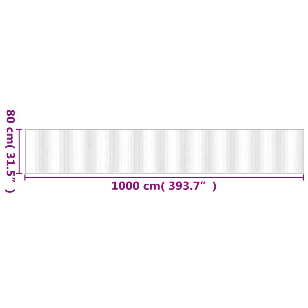 ComfortXL - Très Grand Tapis de Couloir en Lattes de Bambou pour Espace Commercial Marron 80x1000 cm – ComfortXL Outdoor Living - Image 8