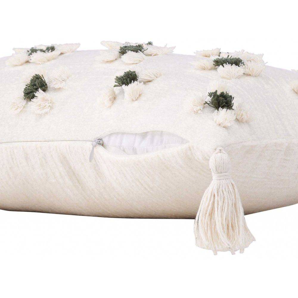 Venture Home - Housse de coussin avec pompoms Millie 30x50 cm - Imagen 4