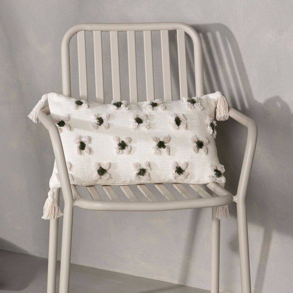 Venture Home - Housse de coussin avec pompoms Millie 30x50 cm - Imagen 2