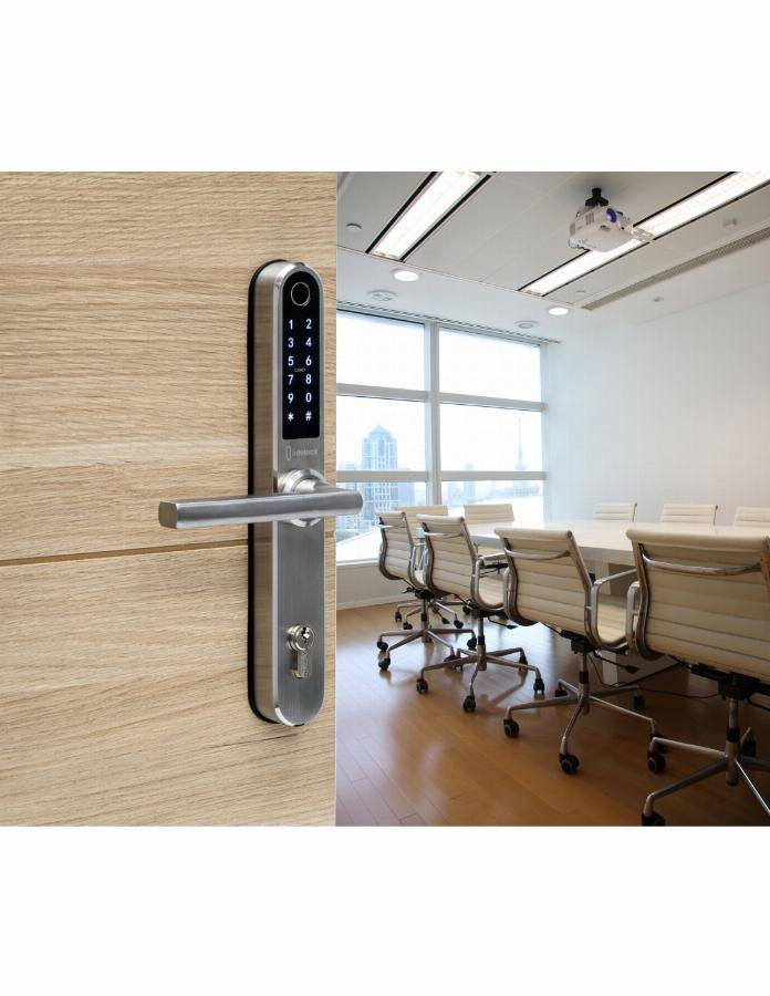 Garniture de porte Intelock Multi THIRARD entraxe 85 Révers. carré 8 - Inox - 78923 - Imagen 3
