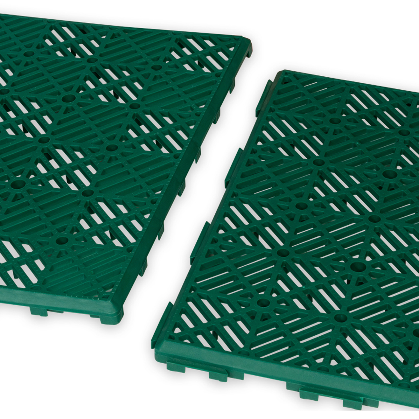 Lot de 10 dalles caillebotis de jardin vert 29.5x29.5 CM - Image 4
