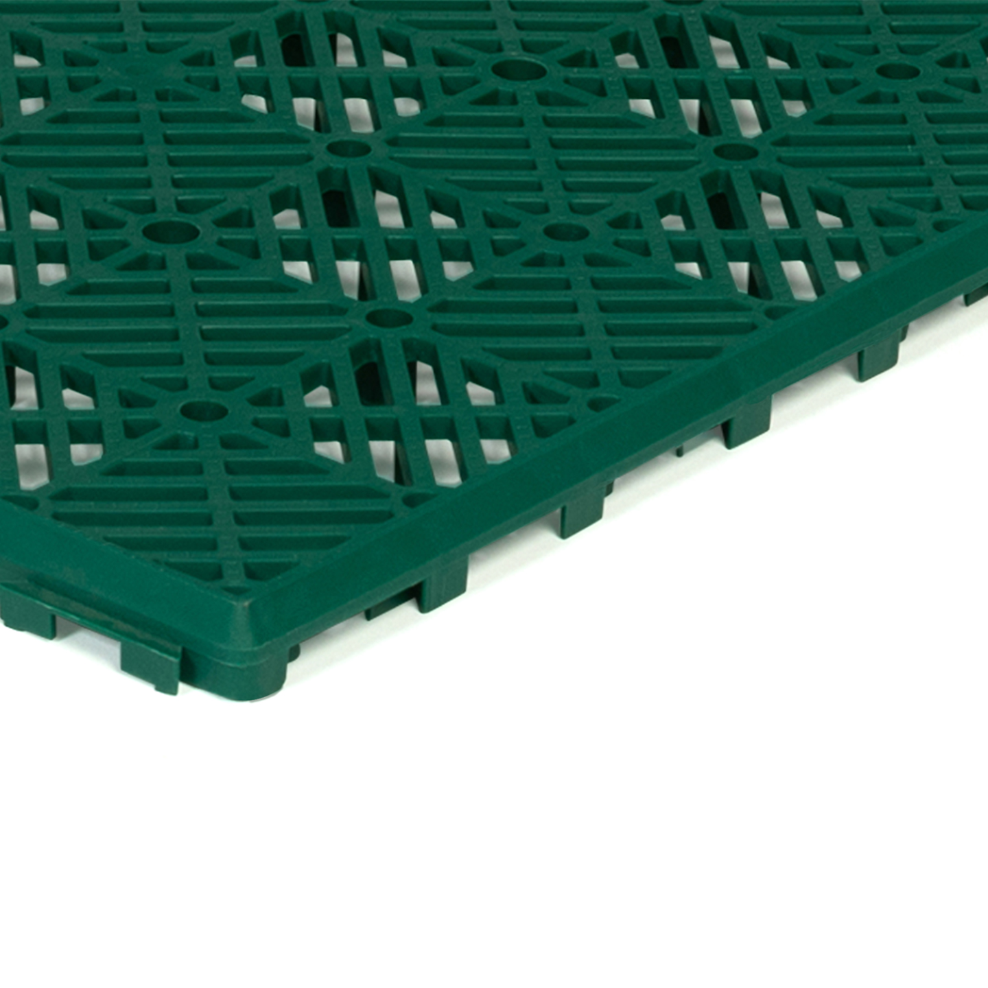 Lot de 10 dalles caillebotis de jardin vert 29.5x29.5 CM - Image 6