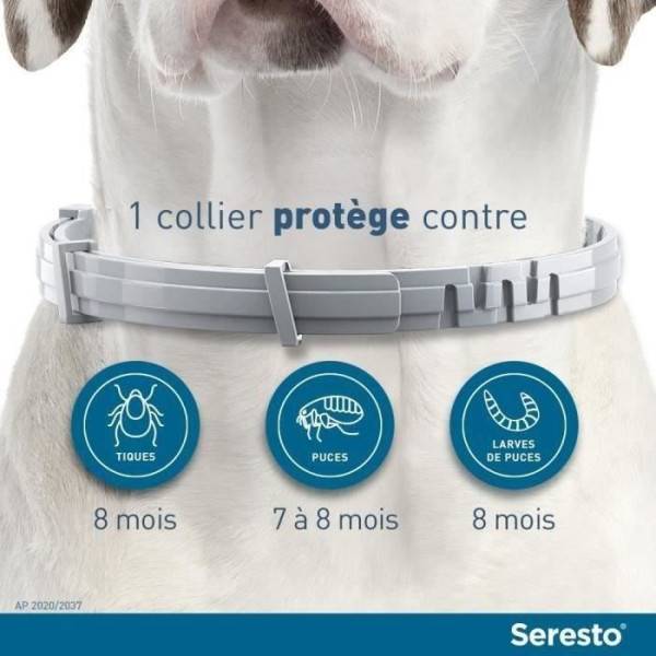 Seresto - SERESTO Chien Collier Anti-Puces et Anti-Tiques +8kg 2 unités - Image 6