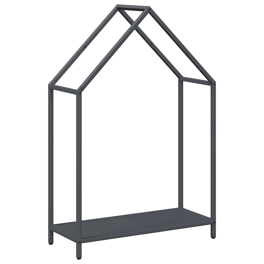 Range-bûches vertical acier intérieur Anthracite 60x25x90 cm – ComfortXL Outdoor Living - Image 2