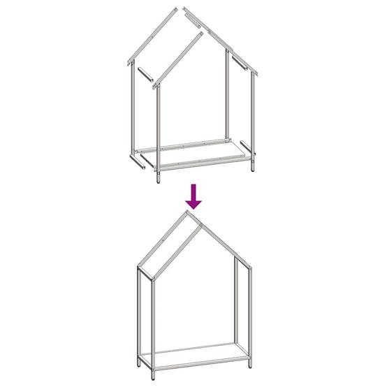Range-bûches vertical acier intérieur Anthracite 60x25x90 cm – ComfortXL Outdoor Living - Image 9