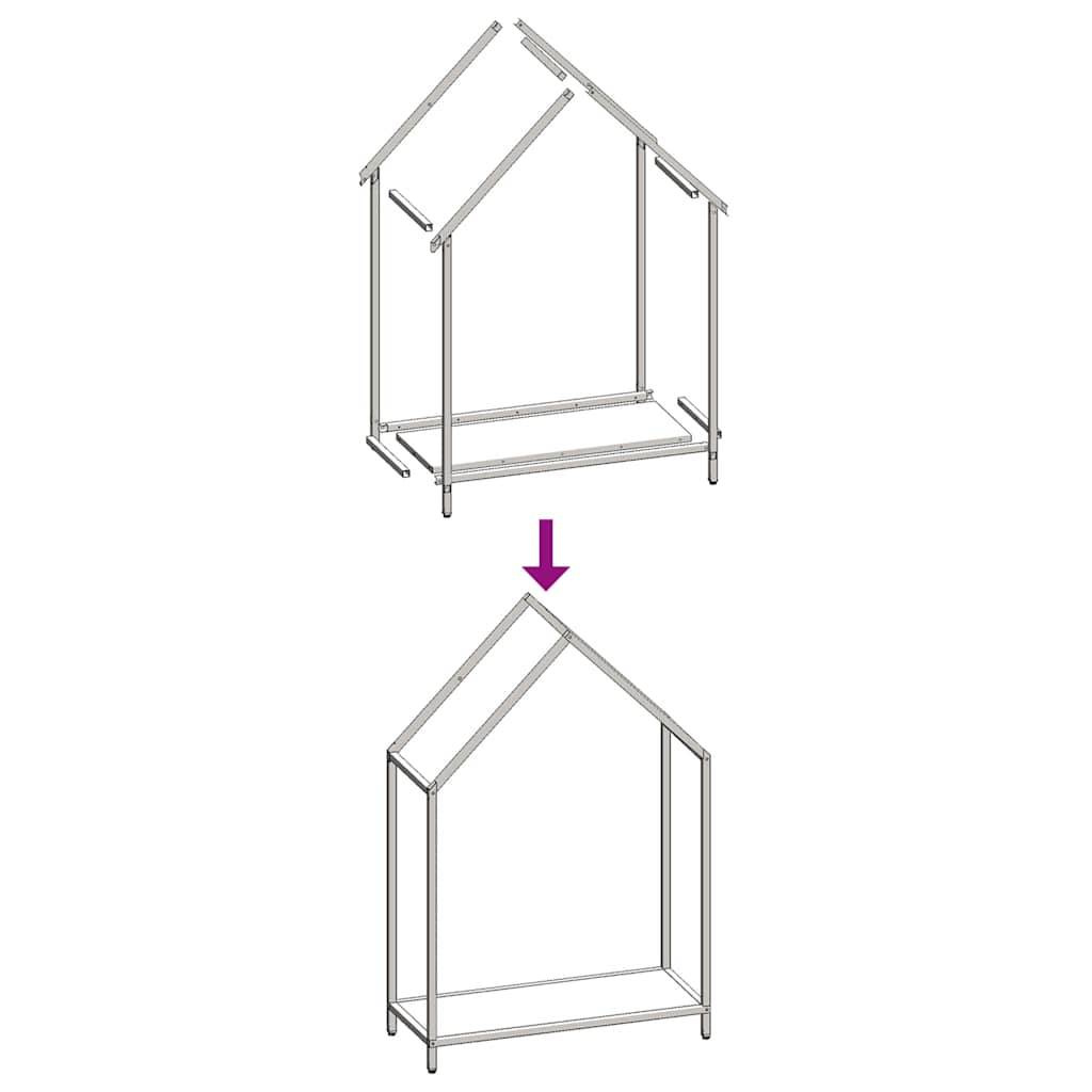 Range-bûches vertical acier intérieur Anthracite 60x25x90 cm – ComfortXL Outdoor Living - Image 9