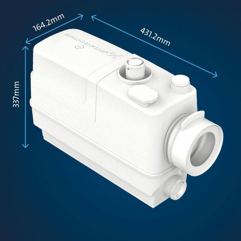 Grundfos Sololift2 CWC-3 - Broyeur sanitaire pour WC suspendu - Image 2