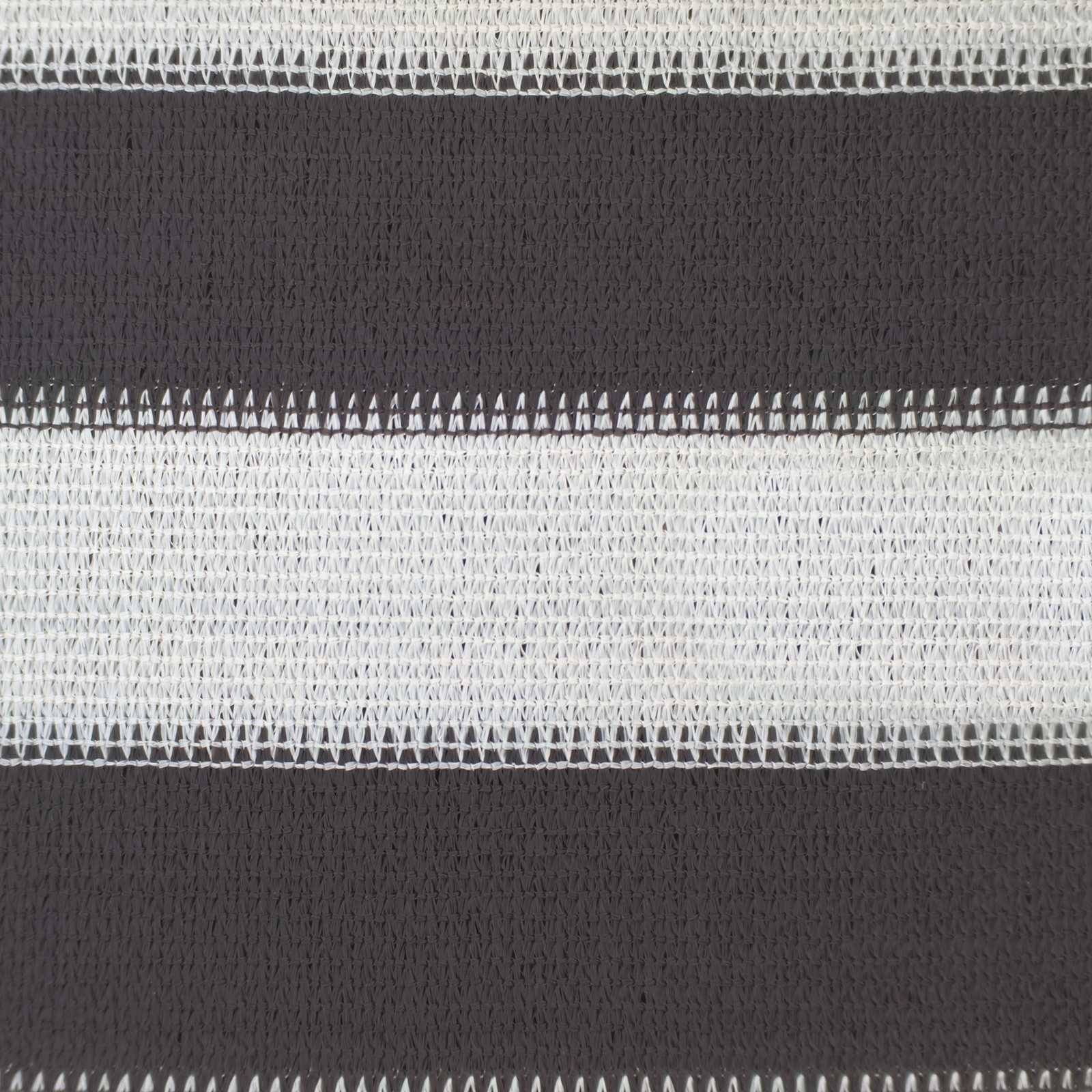 Voile d'ombrage HDPE anthracite et blanc 500 x 200 cm - PANGIVO - Image 6