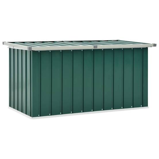 Grand Coffre de Rangement en Acier Galvanisé Résistant pour Jardin Extérieur Vert 129x67x65 cm – ComfortXL Outdoor Living - Image 2