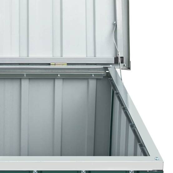 Grand Coffre de Rangement en Acier Galvanisé Résistant pour Jardin Extérieur Vert 129x67x65 cm – ComfortXL Outdoor Living - Image 9