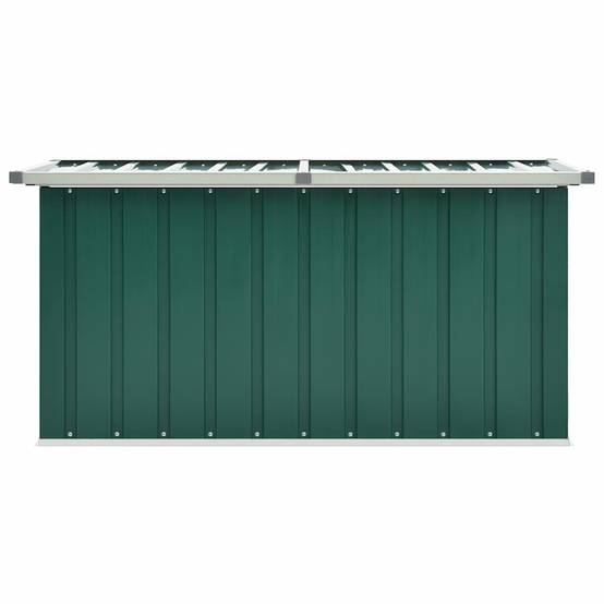 Grand Coffre de Rangement en Acier Galvanisé Résistant pour Jardin Extérieur Vert 129x67x65 cm – ComfortXL Outdoor Living - Image 6