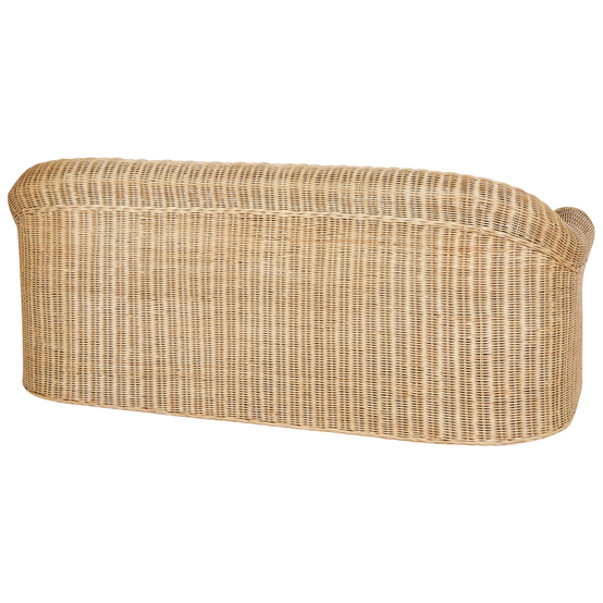 Canapé de jardin Rotin Naturel LIVADEIA - Beliani - Image 5