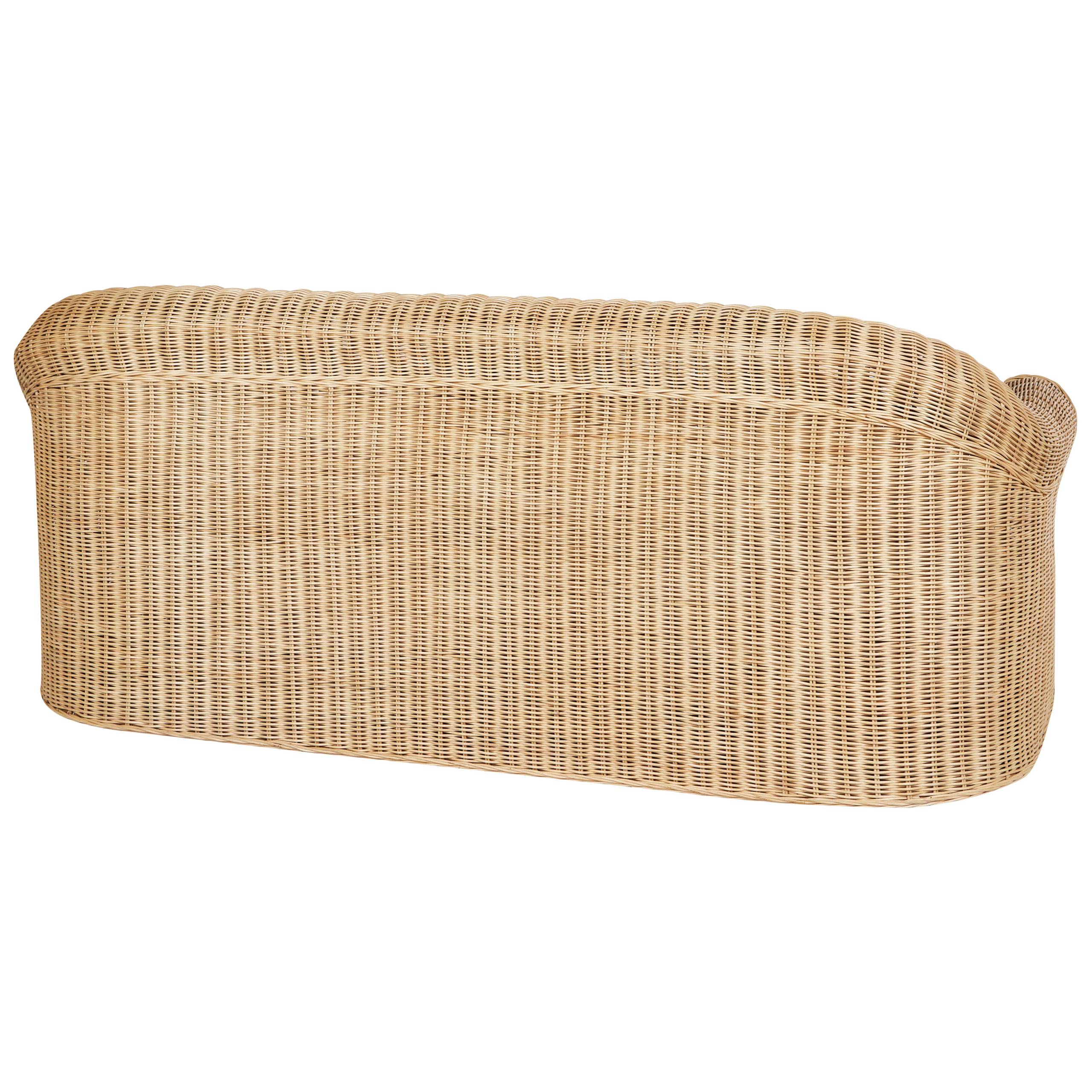Beliani - Canapé de jardin, 3 Personnes Rotin Naturel LIVADEIA - Beliani - Imagen 6