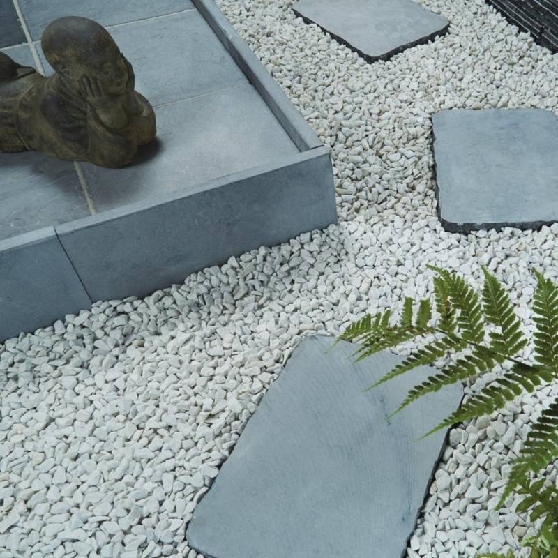 Jardinex - Bordure de jardin pierre bleue 50 x 23 x 3 cm - Gris bleu  (Lot de 30) - Jardinex - Imagen 3