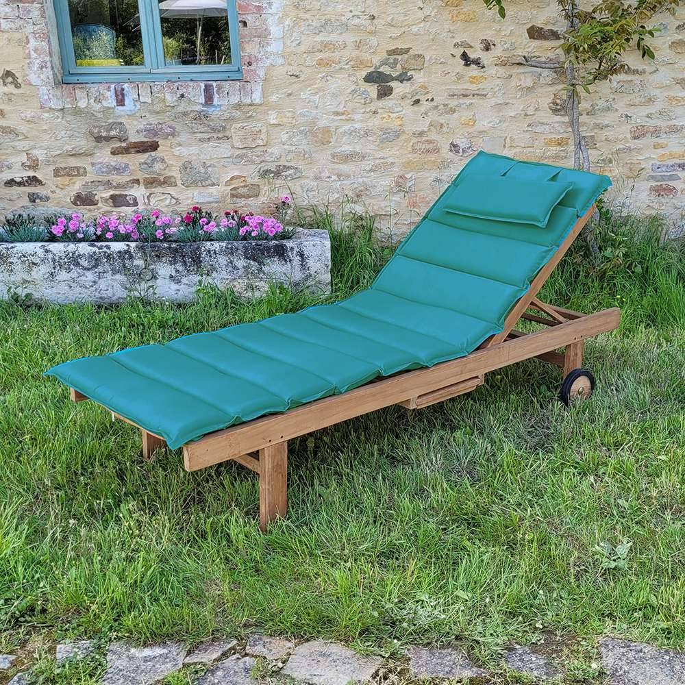 Matelas bleu canard pour bain de soleil - TECK'Attitude - Imagen 3