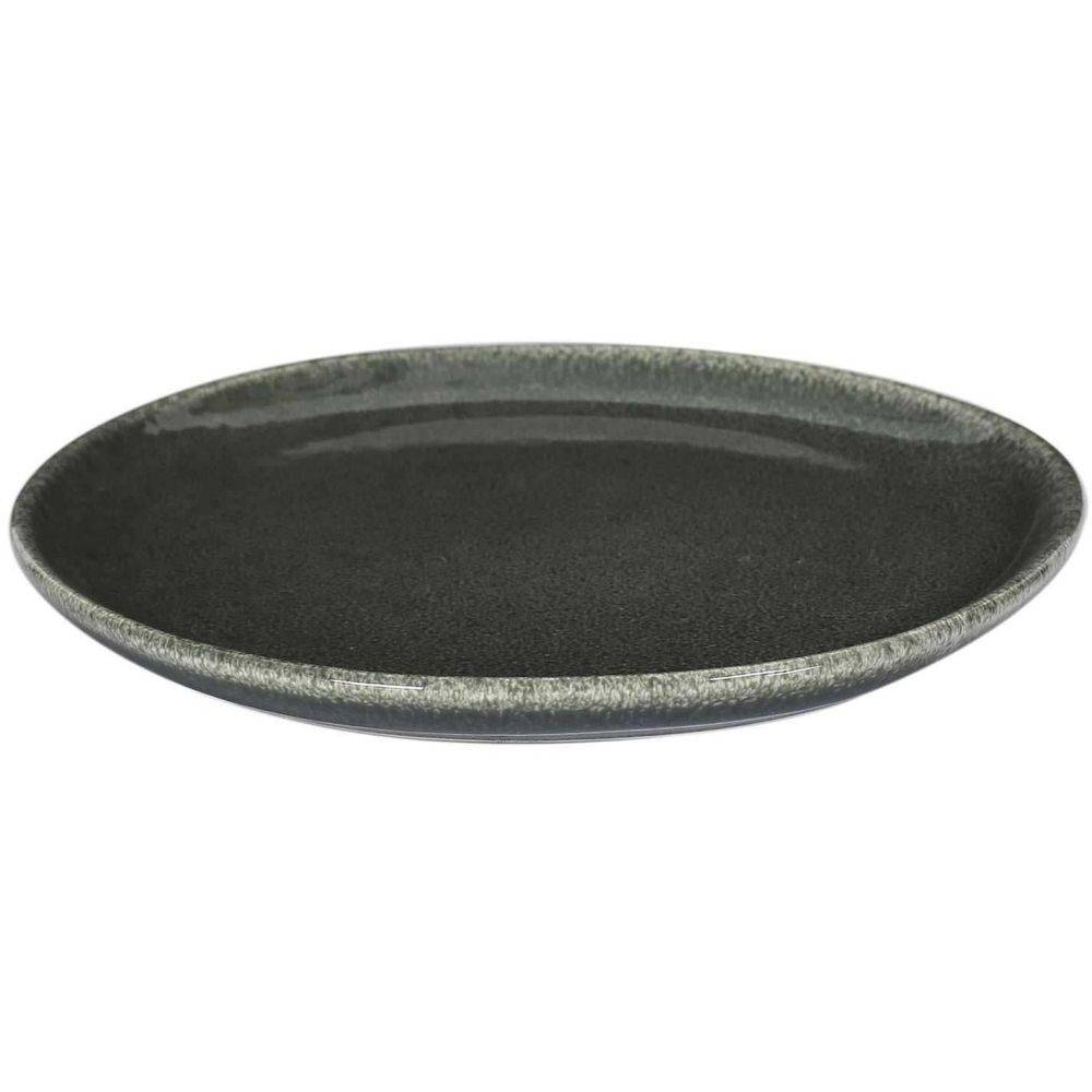 The Home Deco Factory - Assiette en grès vert Black Forest (Lot de 6) Assiette plate - 21 cm - Imagen 4