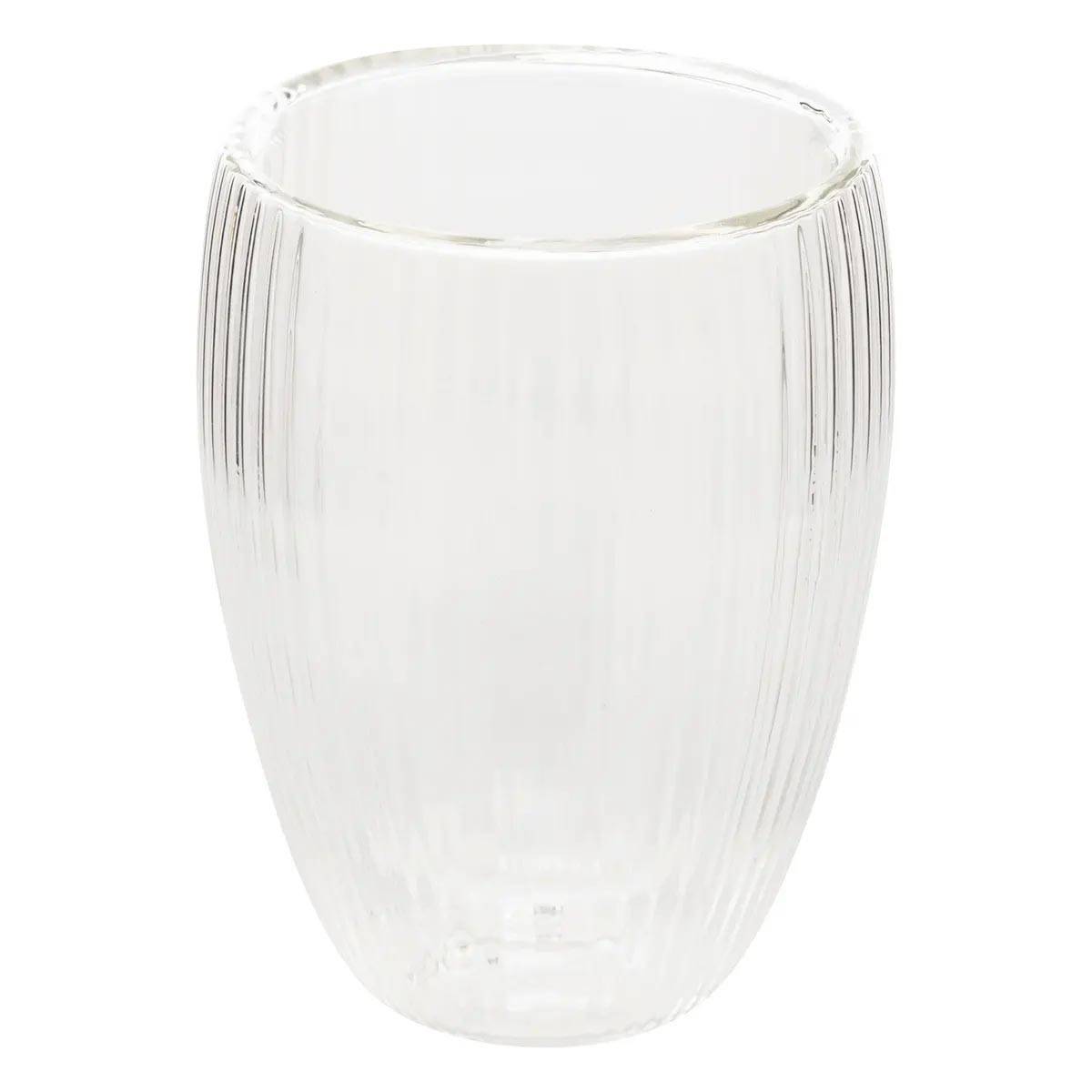 Lot de 6 Mugs Striés "Cléa" 28cl Transparent - Image 2