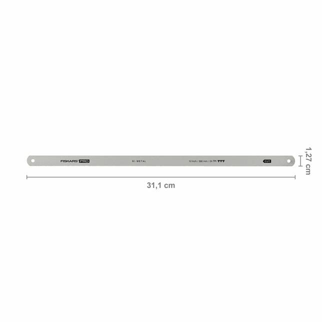Fiskars - Lame de remplacement scie à métaux 30 cm, 24 TPI Pro TrueTension™ - Image 2