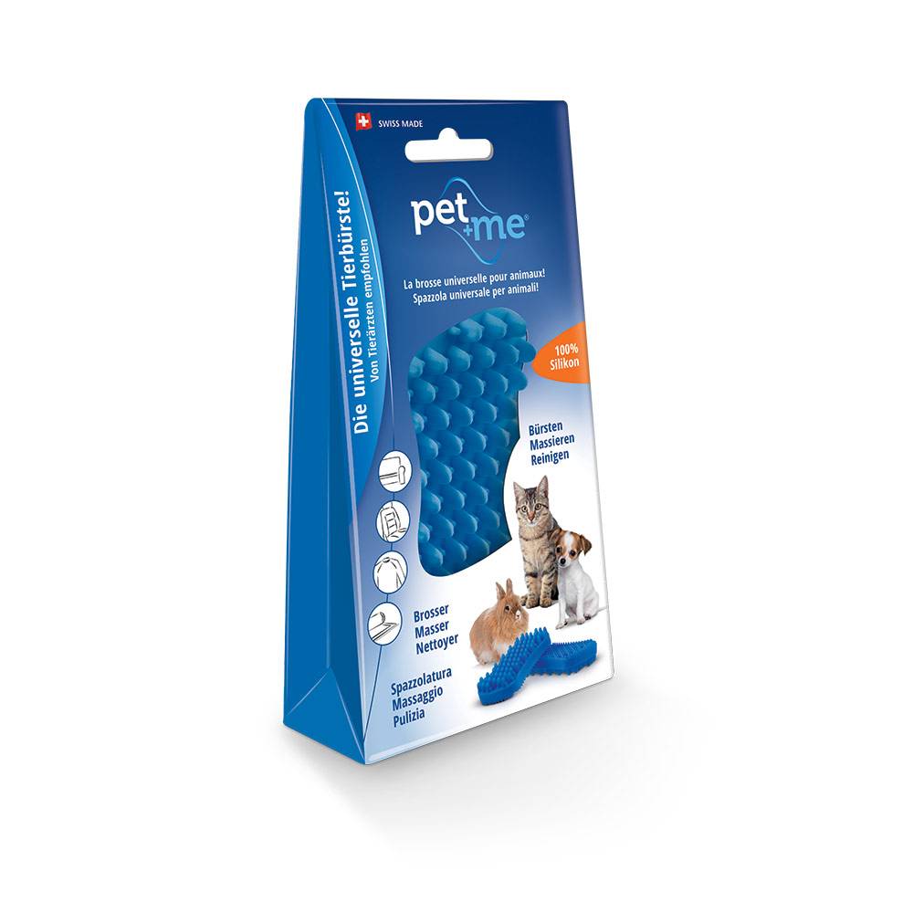 Brosse petits chiens et chats à poils ras PETME - Image 6