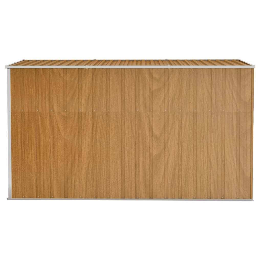 PANGIVO - Abri de jardin mural avec double porte - Acier galvanisé - Marron - Surface au sol 3,4m² - PANGIVO - Image 5