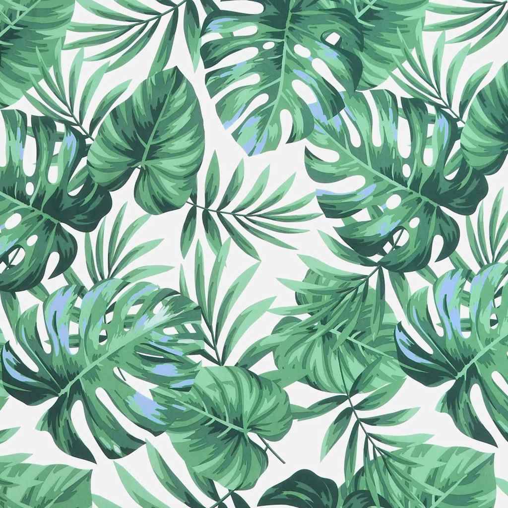 Lot de 2 Coussins Dossier Bas Tissu Oxford Housse Amovible pour Chaise de Jardin Motif Feuilles 100x50cm – ComfortXL Outdoor Living - Image 7