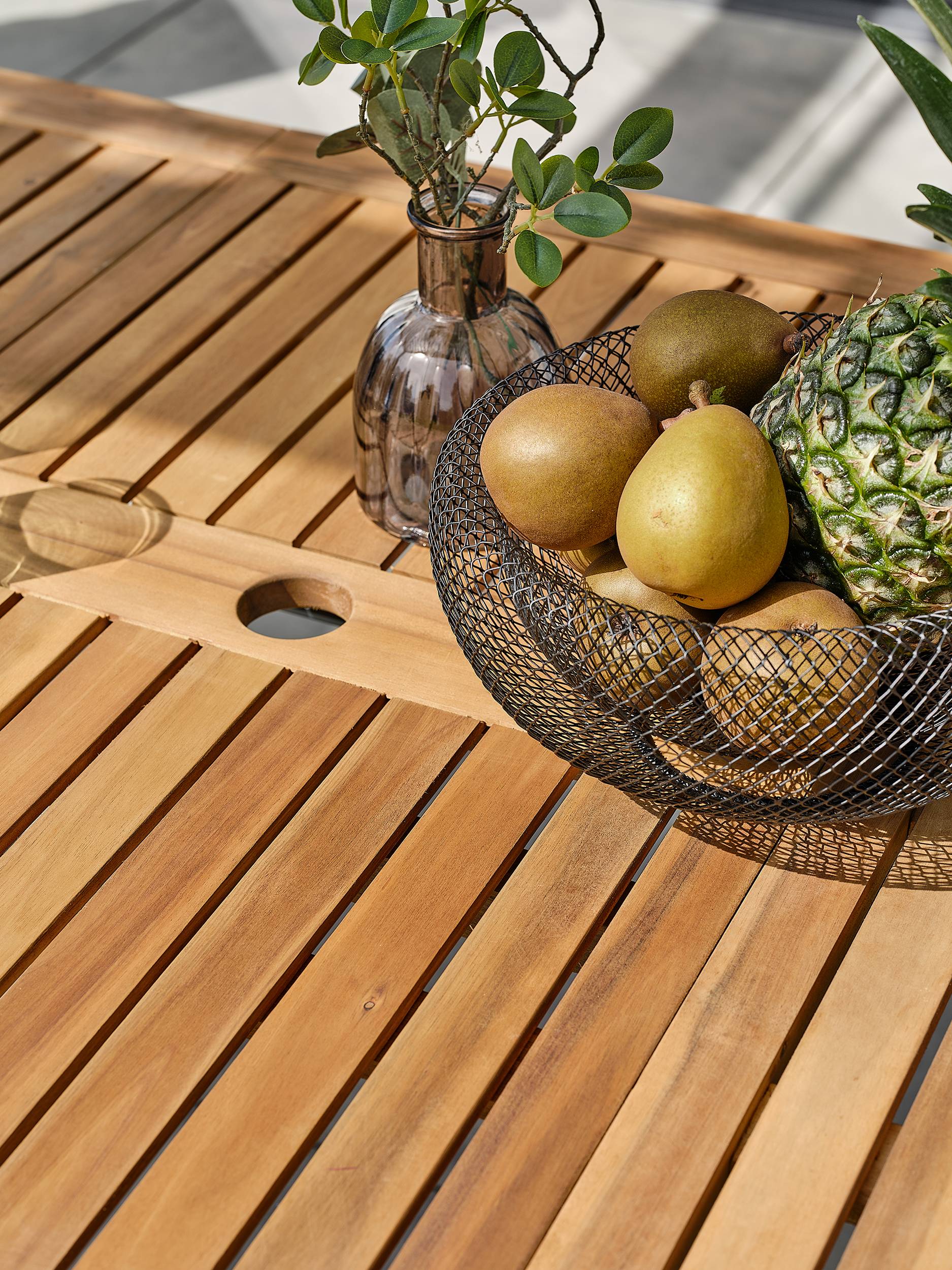 Table de jardin ORSINO alu anthracite - ACACIA - REMARQUABLE - Image 4