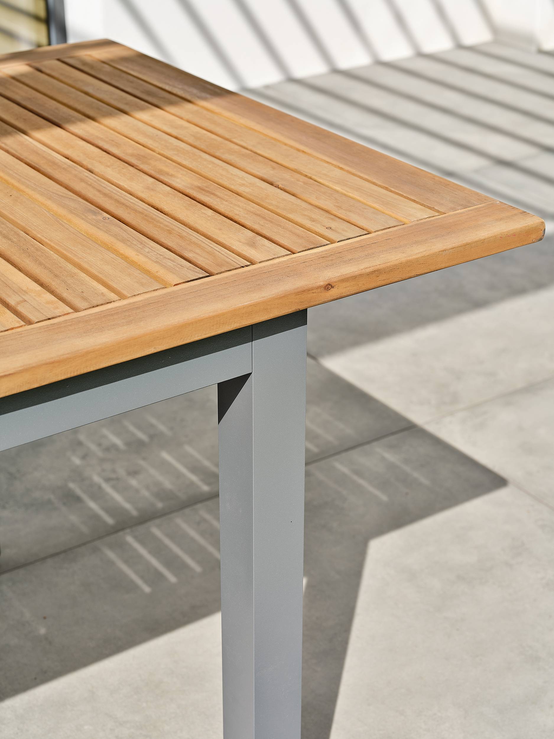 Table de jardin ORSINO alu anthracite - ACACIA - REMARQUABLE - Image 7