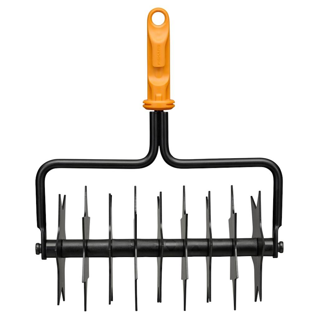 Fiskars - Scarificateur - OneClick 21,2 cm - aération des sols compacts
