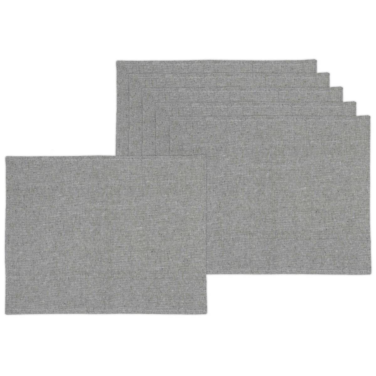 The Home Deco Factory - Set de table en coton Black forest 35 x 45 cm (Lot de 6) - Imagen 1
