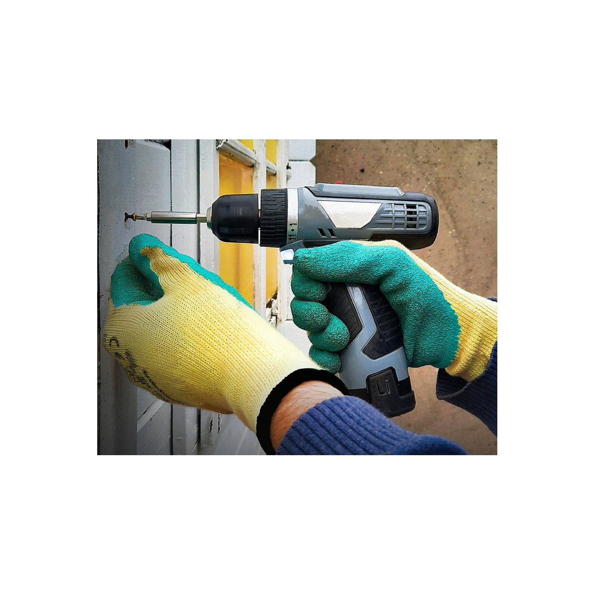 Gants polyvalent Jardin et bricolage enduit de Polyester et Latex Ultra Resistant Taille 10 Vert VITO - Imagen 3