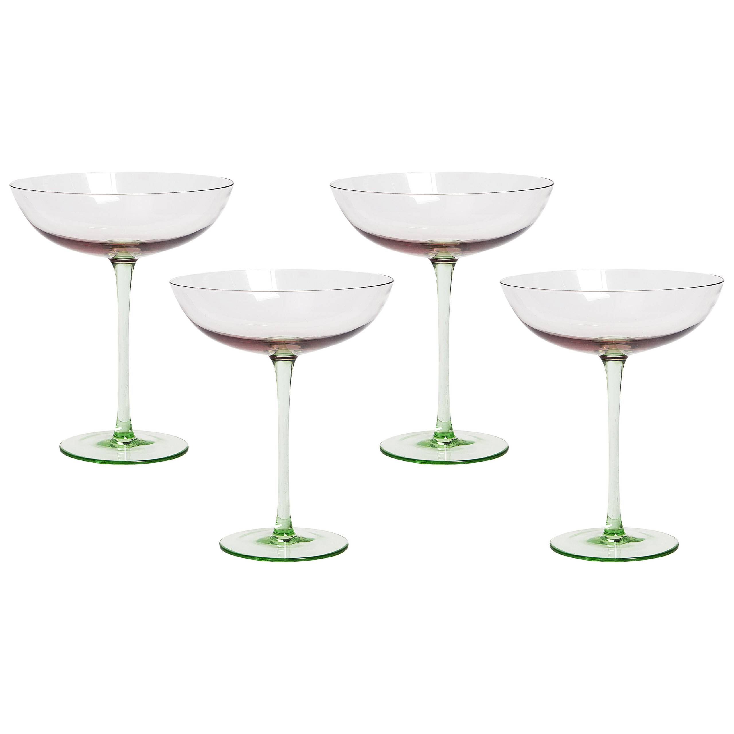 Beliani - Verrerie Verre Rose DIOPSIDE - 13x13x17- Beliani - Image 2