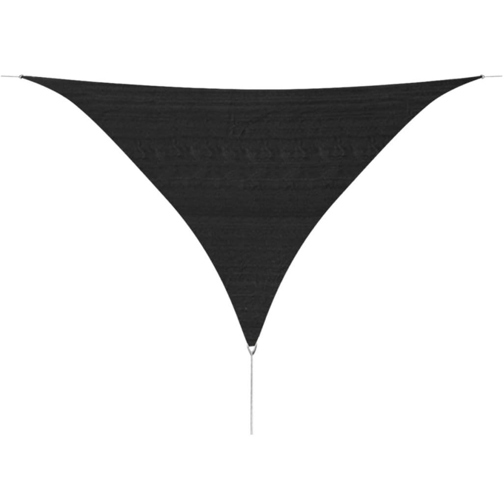 Helloshop26 - Parasol en pehd triangulaire 3,6 x 3,6 x 3,6 m anthracite - Imagen 1
