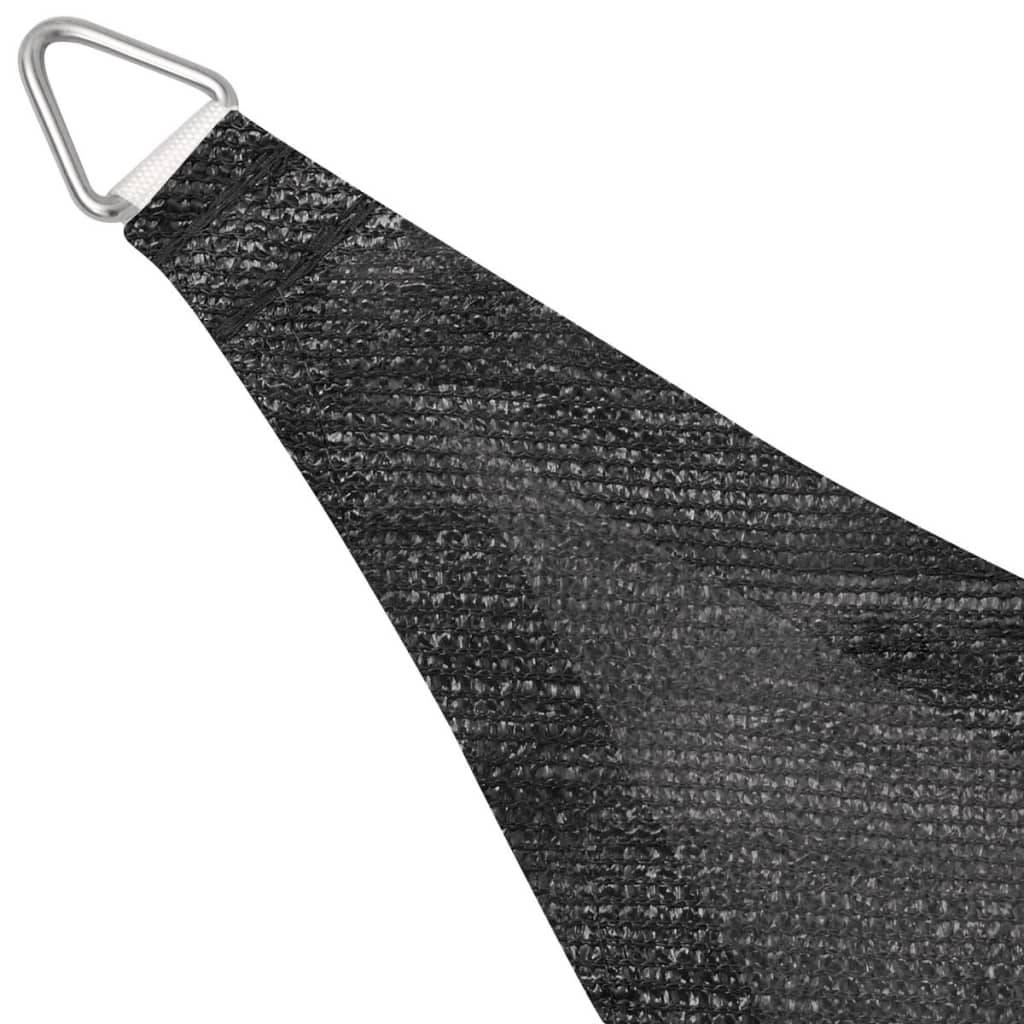 Helloshop26 - Parasol en pehd triangulaire 3,6 x 3,6 x 3,6 m anthracite - Imagen 3