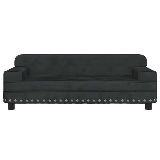 Canapé pour chien en velours doux et confortable pour salon Noir 90x53 cm – ComfortXL Pet Living - Image 3