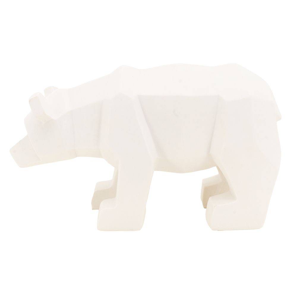 Aubry Gaspard - Ours déco en résine blanche origami - Imagen 4
