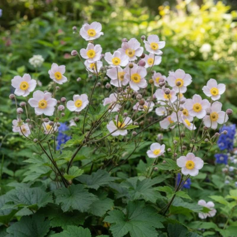 Anémone du Japon September Charm à fleurs Rose/ - feuillage Caduc - Godet - 5/20 cm - Imagen 1