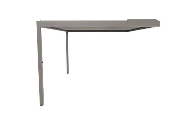 Pergola Bioclimatique Aluminium Adossée Motorisée Éclairée 5x3,5 Gris SV ORIAL France - Image 9