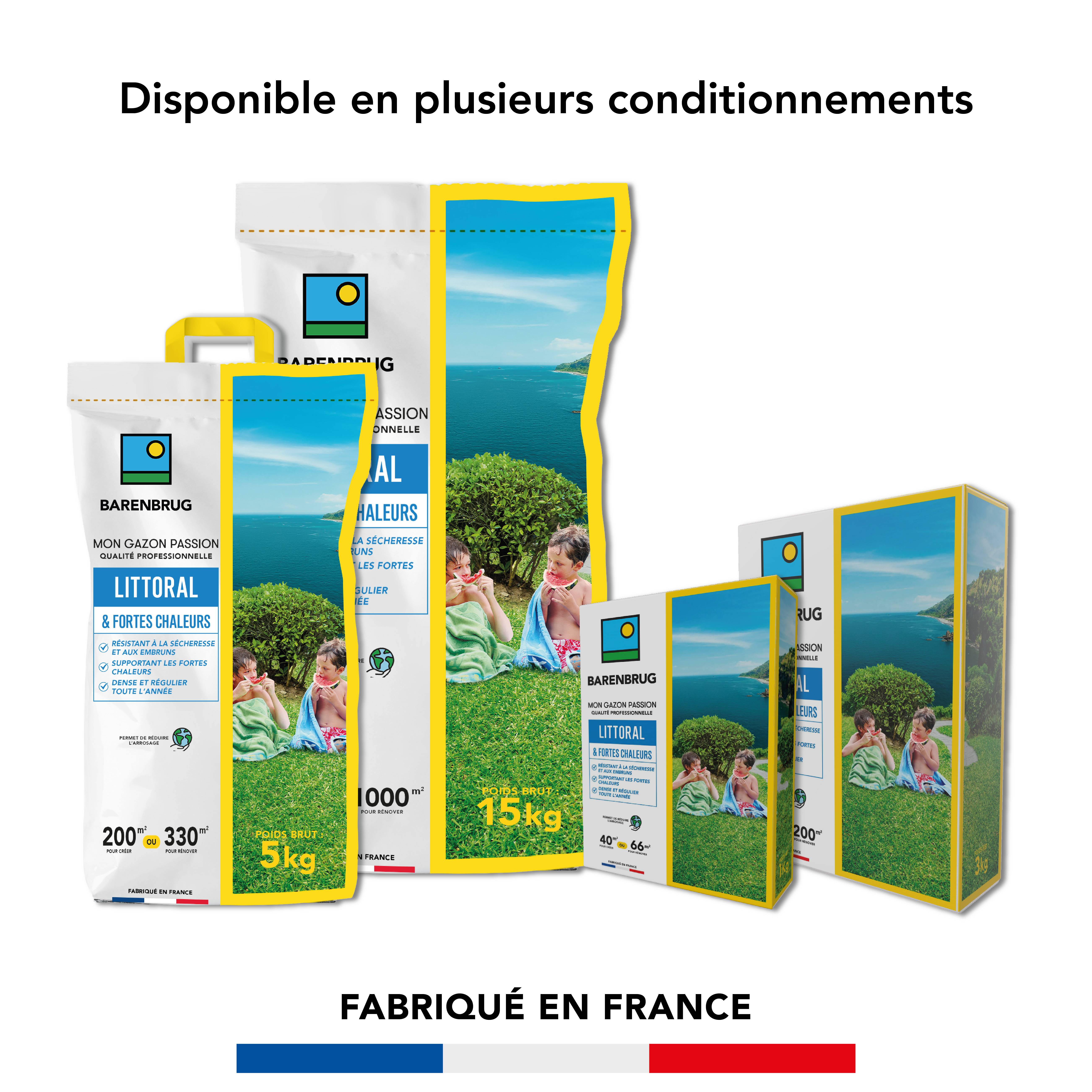Gazon Littoral & Fortes chaleurs - Résistant Sécheresse et Embruns - Supportant Fortes Chaleurs - Dense et Régulier Toute l'Année - 1KG - BARENBRUG - Image 6