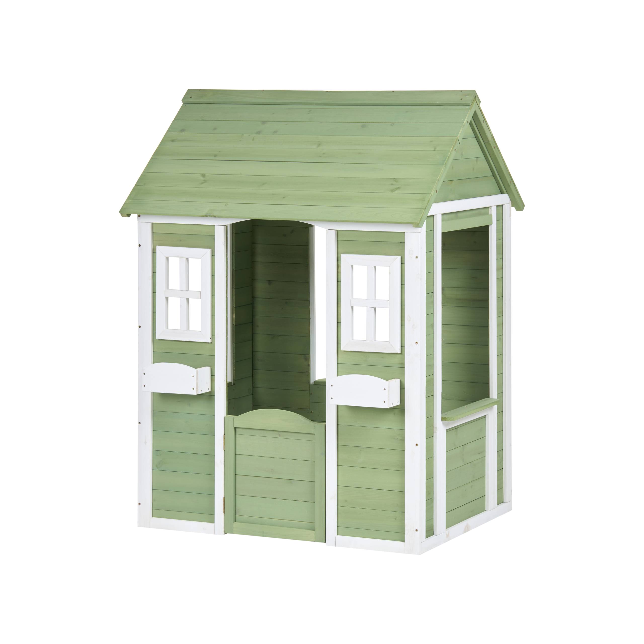 Beliani - Cabane de jardin pour enfants Bois de sapin Vert SAURIS - 100x89x145- Beliani - Image 2