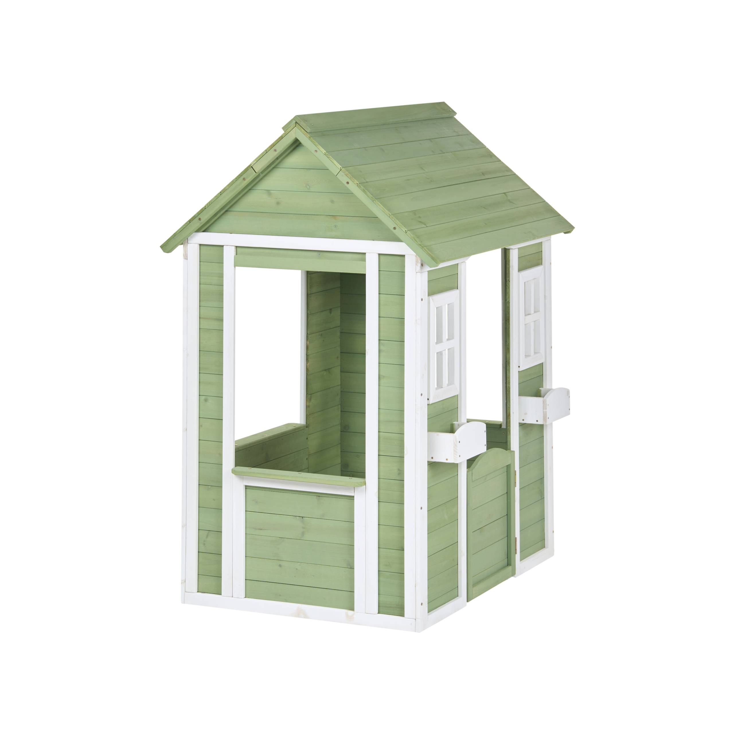 Beliani - Cabane de jardin pour enfants Bois de sapin Vert SAURIS - 100x89x145- Beliani - Image 8