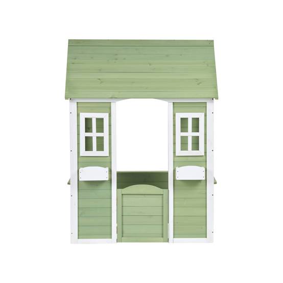 Beliani - Cabane de jardin pour enfants Bois de sapin Vert SAURIS - 100x89x145- Beliani - Image 5
