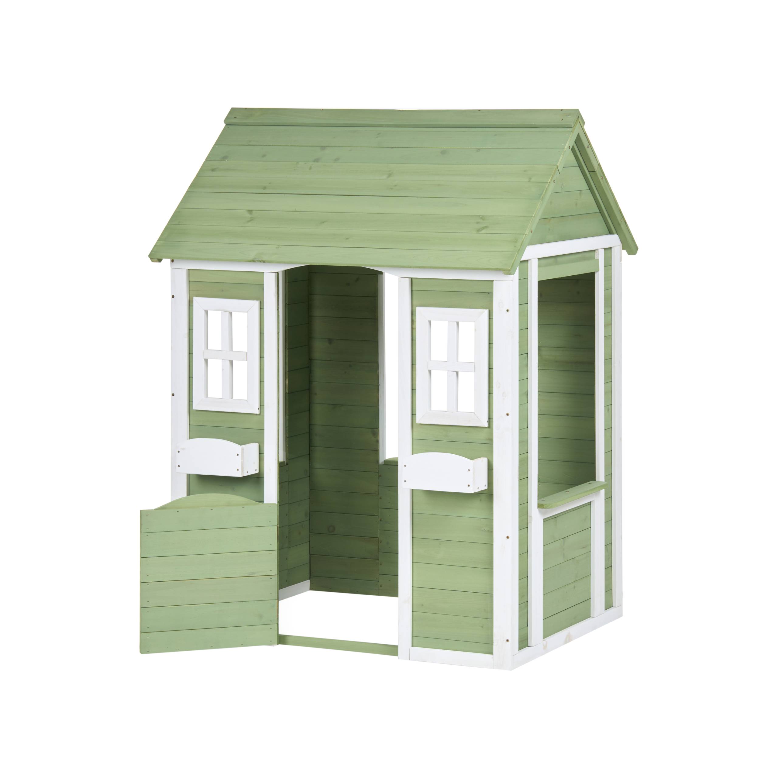Beliani - Cabane de jardin pour enfants Bois de sapin Vert SAURIS - 100x89x145- Beliani - Image 4