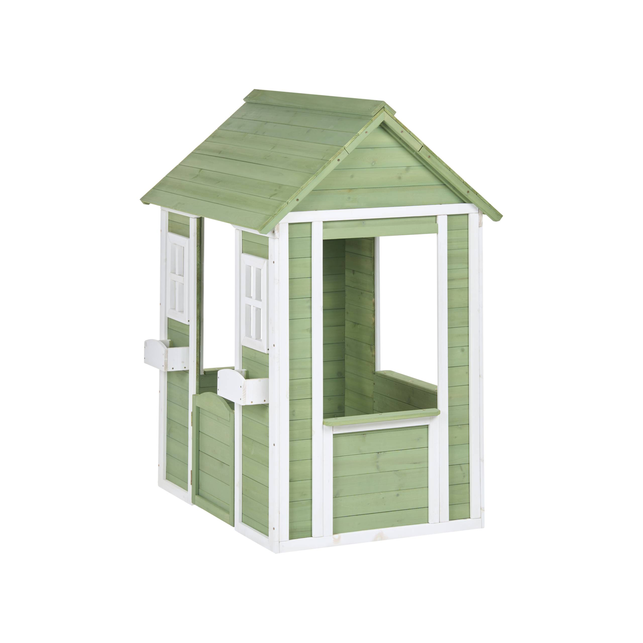 Beliani - Cabane de jardin pour enfants Bois de sapin Vert SAURIS - 100x89x145- Beliani - Image 7