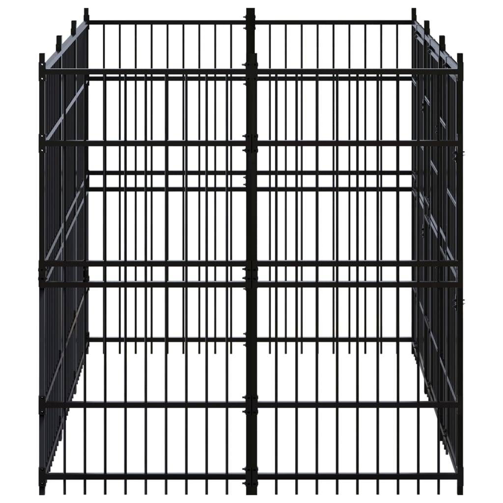 Vidaxl - Chenil d'extérieur pour chiens Acier 5,53 m² vidaXL 3097957 - Imagen 4